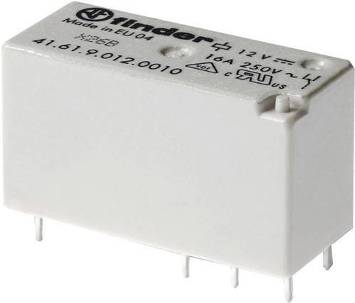 Finder Printrelais 41.61.9.012.0000 12 V/DC 16A 1 Wechsler in Weiß - Bild 1