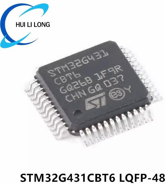 STMicroelectronics STM32G431CBT6 Cortex-M4 32-Bit-Mikrocontroller MCU IC Chip in Schwarz, LQFP-48 - Bild 1