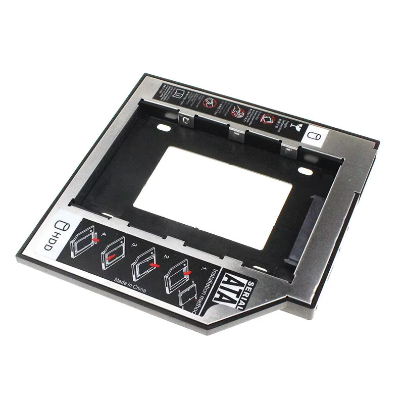Ninth World SATA 3,0 HDD Caddy 9,5mm für 2,5 Zoll SSD in Schwarz - Bild 3