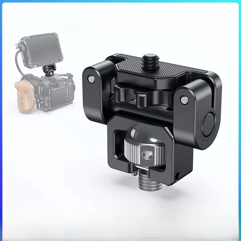 SmallRig Monitorunterstützung 2174B in Schwarz, drehbar und neigbar, kompatibel mit 1/4"-20 und ARRI 3/8''-16 Schrauben - Bild 1