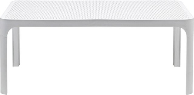 Nardi Net Tisch 100 moderner Gartentisch aus Aluminium in Weiß - Bild 1