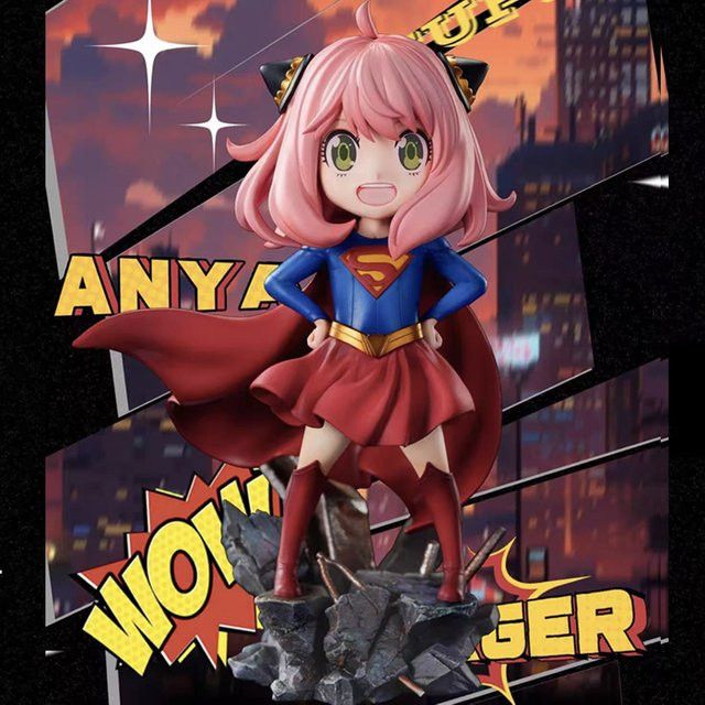 Bandai Spy x Family Anime Figur Anya Forger Modell Statue Multicolor Tischdekoration - Bild 1