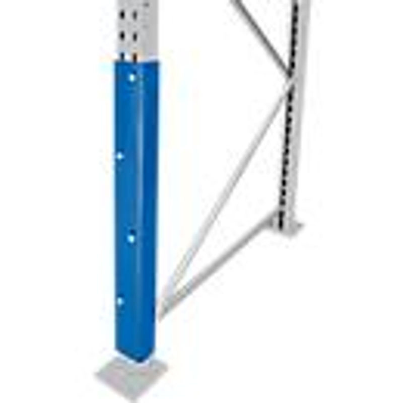 Schulte Lagertechnik Stützenschutz für Ständerrahmen S625-A18, S635-B20 und S645-B25, Farbe: Blau, Höhe: 80 cm - Bild 2