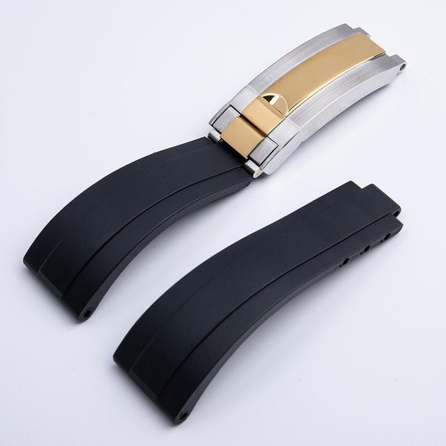 ONE Uhrenarmband Silikon, 20 mm, grau, Herren - Bild 1