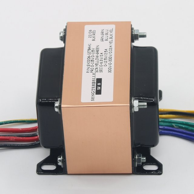 SENGTERBELLE HiFi EI Audio Kupfertransformator 300V-0-300V 0-6,3V 0-13,6V für Röhrenvorverstärker und Phono-Verstärker in Multicolour - Bild 1