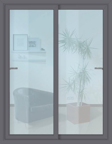 Meeth Schiebetür 96/2 in Grau mit modernem Design, B: 300 cm, H: 200 cm - Bild 1