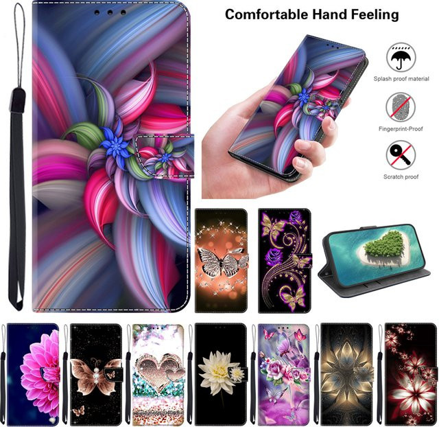 3D Magnetische Leder-Brieftasche als Schutzhülle für Samsung Galaxy A20 bis A42 4G/5G in Multicolour - Bild 1