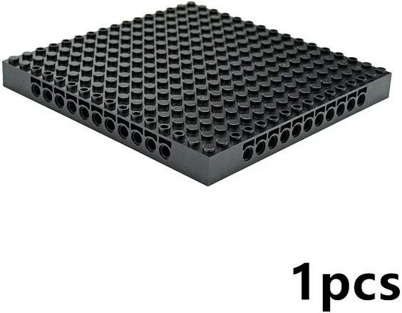 Wucifang Bags MOC 65803 16x16 Grundplatte Bausteine, Pixel Art, Schwarz, ab 6 Jahren - Bild 1