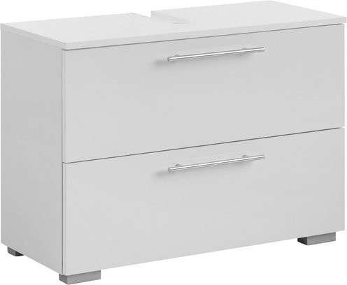 Schildmeyer Waschbeckenunterschrank Carlos in Weiss mit Türen und Schubladen, B/H/T: 80,2 x 59,1 x 35 cm - Bild 1