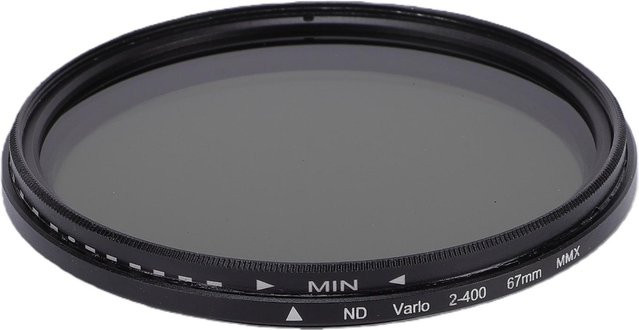 TOMTOP JMS Variabler ND-Filter ND2-ND400 für DSLR und spiegellose Kameras, Objektivfilter Grau, 62mm - Bild 1