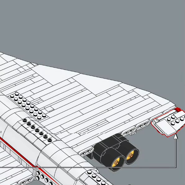 BEAST KINGDOM Airbus Concorde Flugzeug-Bausatz, 2083 Teile - Bild 2