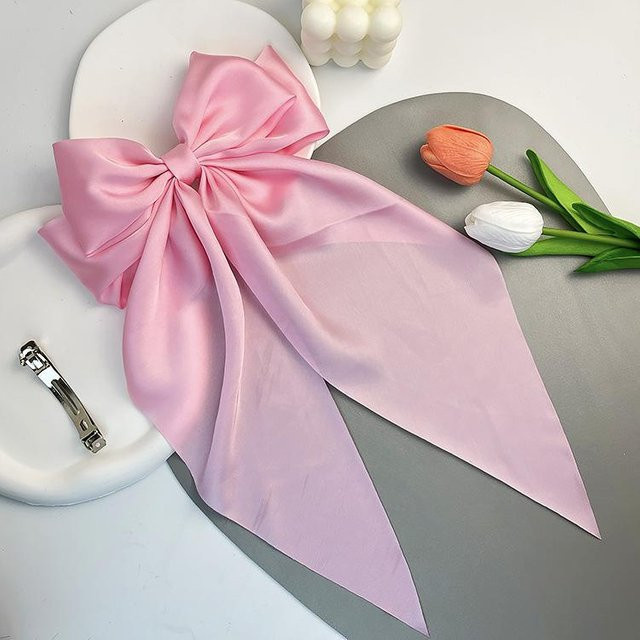 YULIN Haarspangen, Satin Schleife, rosa, Damen, Mädchen - Bild 1