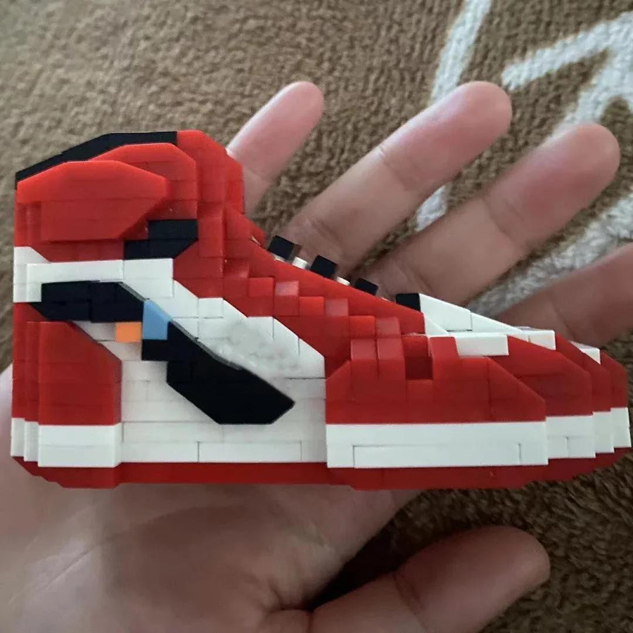 Yiran toy 1 Mini Sport Basketballschuhe Bausteine Sneaker DIY Montage Spielzeug - Bild 2