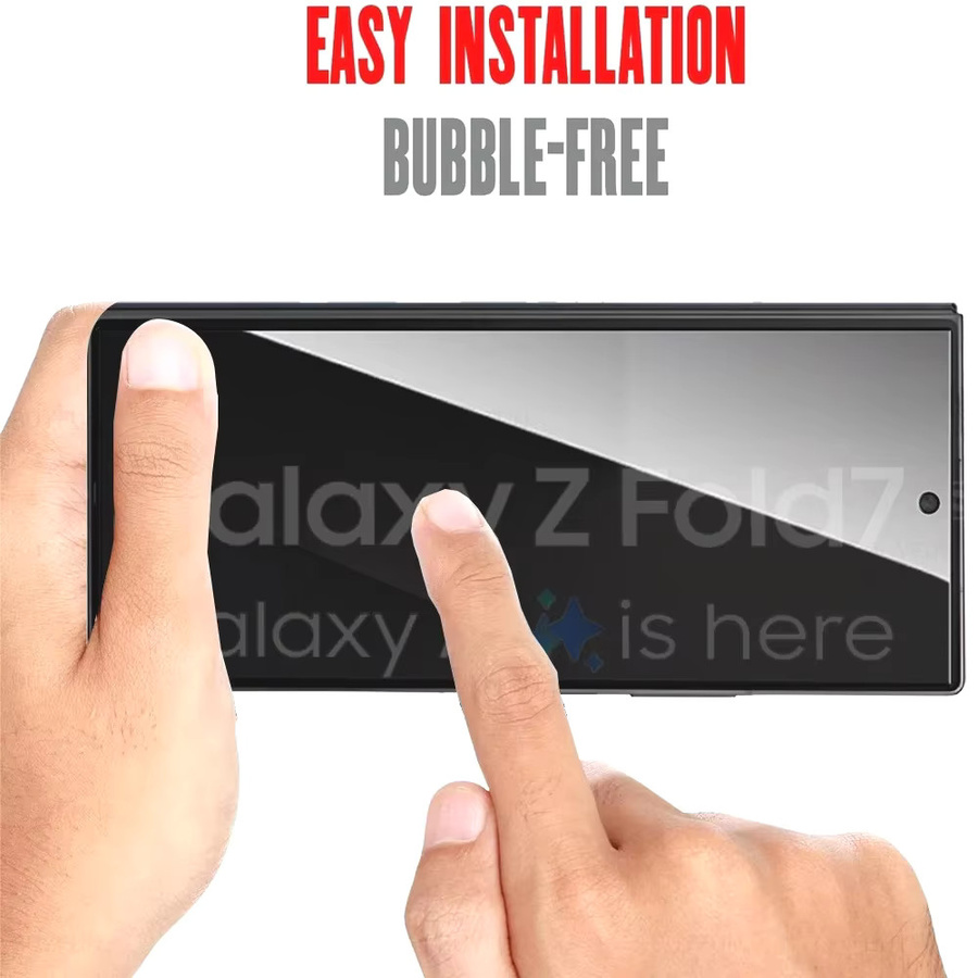 Samsung Galaxy Z Fold Sichtschutz Displayschutzfolie aus gehärtetem Glas, 9H kratzfest, transparent - Bild 3