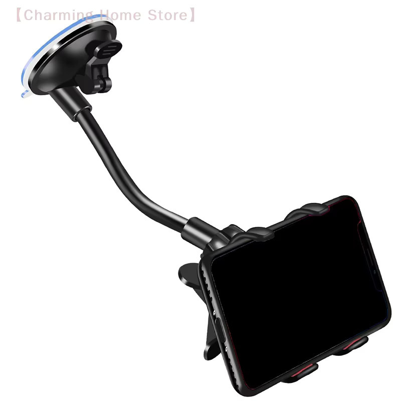 SHIDWJ Universal 360 Grad rotierender Auto Telefonhalter mit Saugnapf für Windschutzscheibe und Dashboard in Schwarz - Bild 3