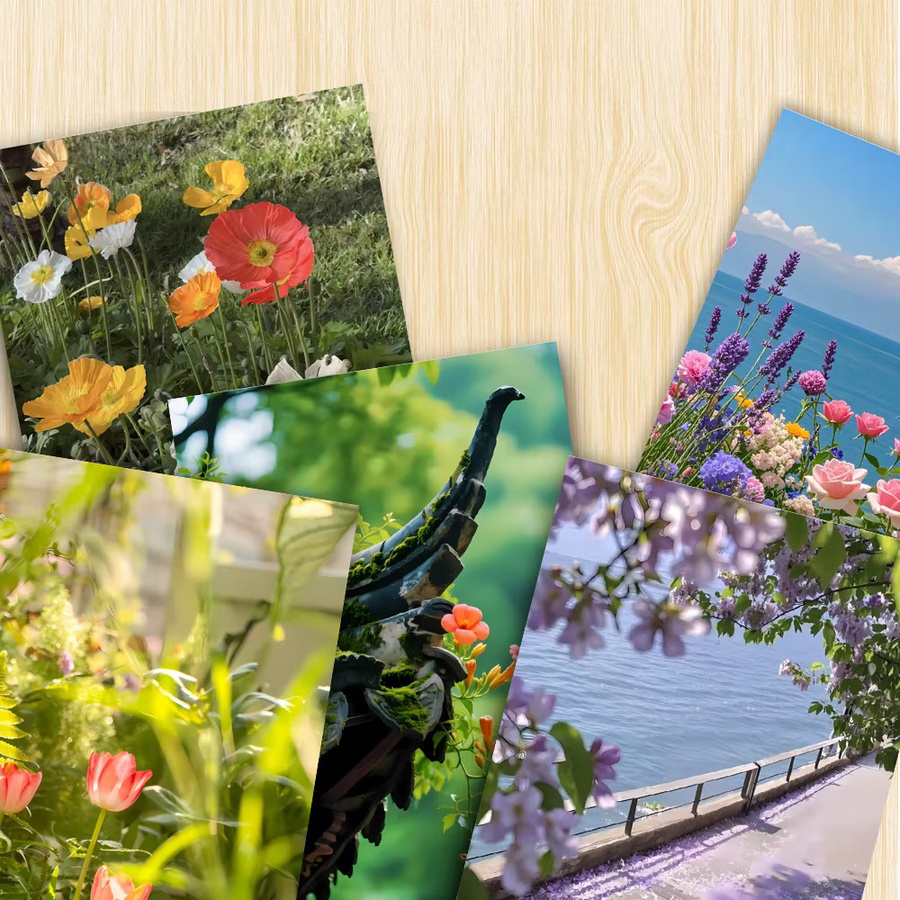 32 Stück Heilpflanzen-Postkarten-Serie mit botanischen Motiven in Mehrfarbig, rechteckige Papier-Postkarten zur Dekoration - Bild 2