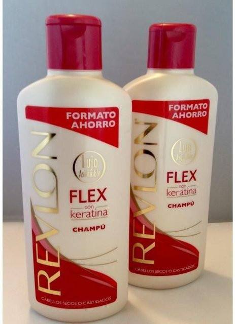 Revlon Flex Keratin Shampoo, 650 ml, für trockenes und strapaziertes Haar, Ceramide - Bild 1