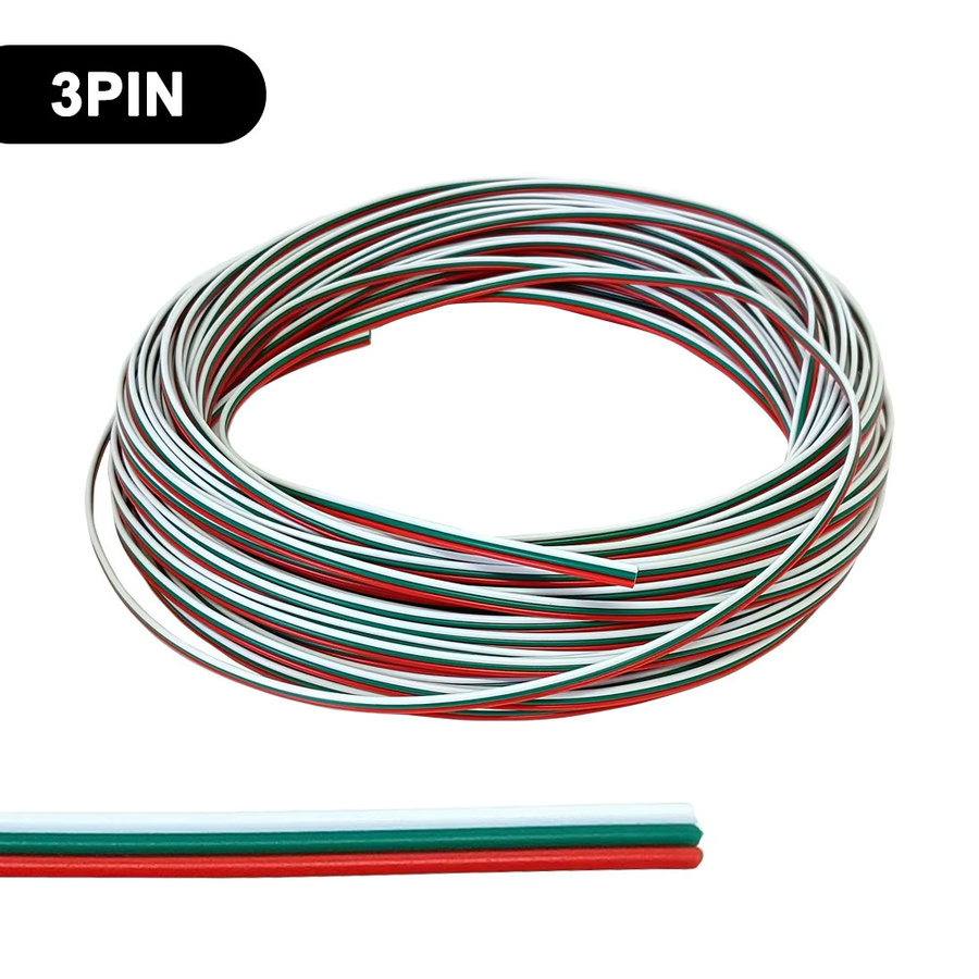 FUNZENXIN LED Stromverlängerungskabel 22AWG für WS2811 WS2812B WS2815 RGBW RGBCCT LED-Streifen in verschiedenen Pin-Ausführungen - Bild 2