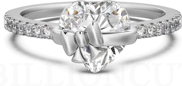 BILLIONCUT Verlobungsring 925 Silber, Zirkonia, Damen - Bild 1