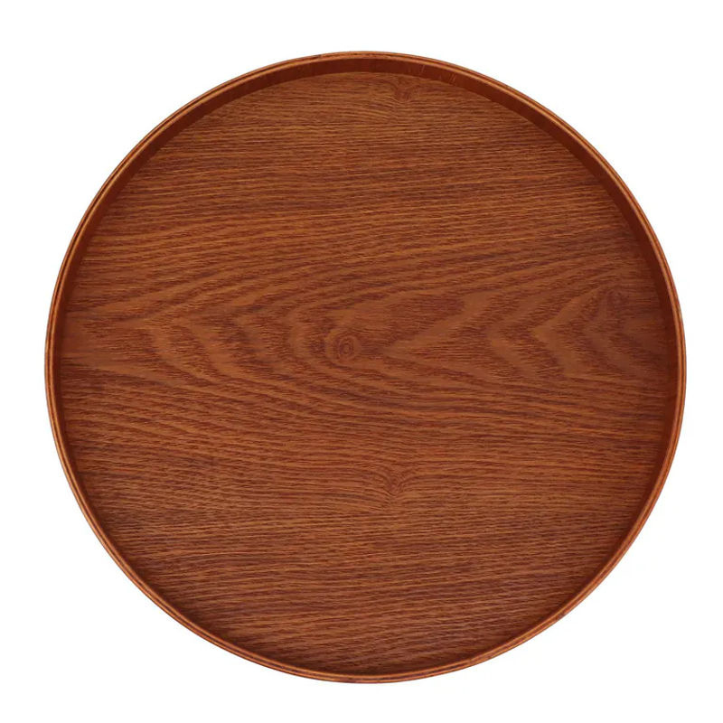 Rundes Serviertablett aus Holz von CosyHome, Durchmesser: 30 cm - Bild 5