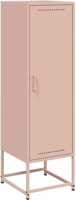 vidaXL Highboard aus Stahl in Rosa im Industrie-Stil, B/T/H: 36 x 39 x 123 cm - Bild 1