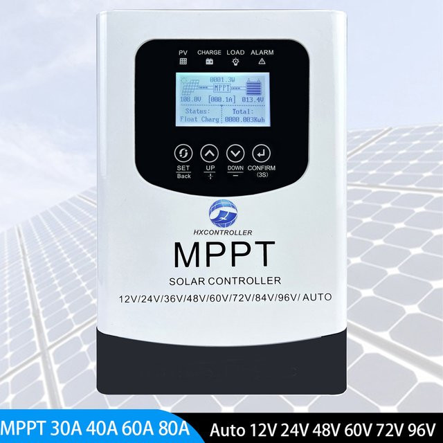 HXCONTROLLER MPPT Solar Panel System Batterie Laderegger mit WIFI Funktion in Weiß für 12V 24V 48V 60V 72V 96V - Bild 1