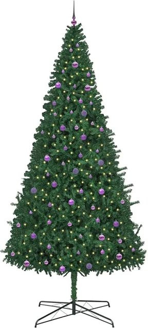 vidaXL Weihnachtsbaum mit warmweißen LED-Lichterketten in Grün, Höhe: 190 cm - Bild 1