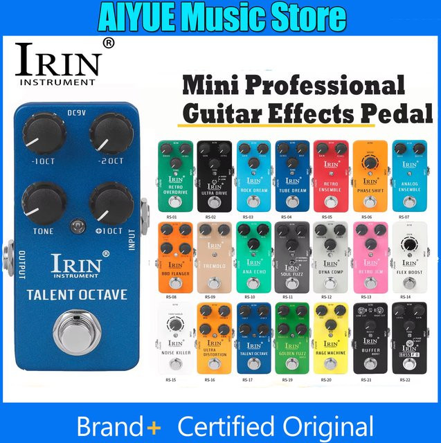 IRIN E-Gitarre Effektpedal mit True Bypass für Fuzz, Overdrive, Distortion, Ensemble, Flanger und Tremolo - Bild 1