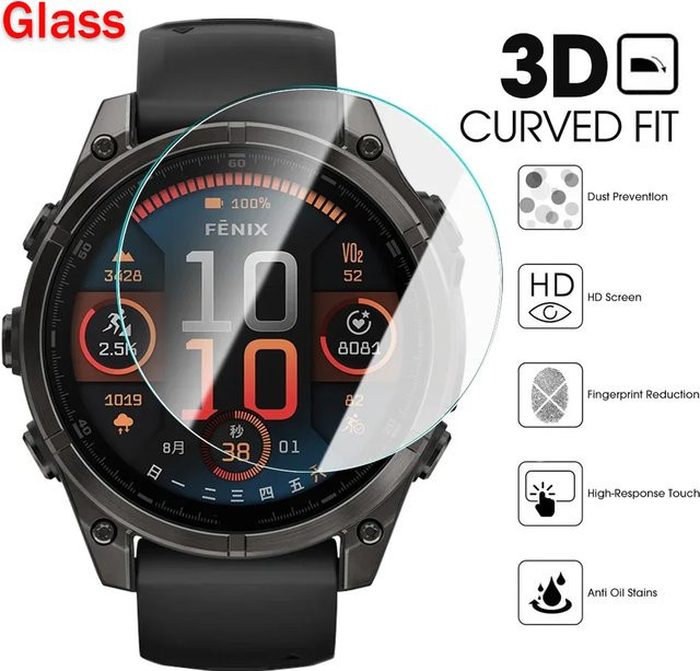 Garmin Schutzfolie aus gehärtetem Glas, transparent, Unisex - Bild 1