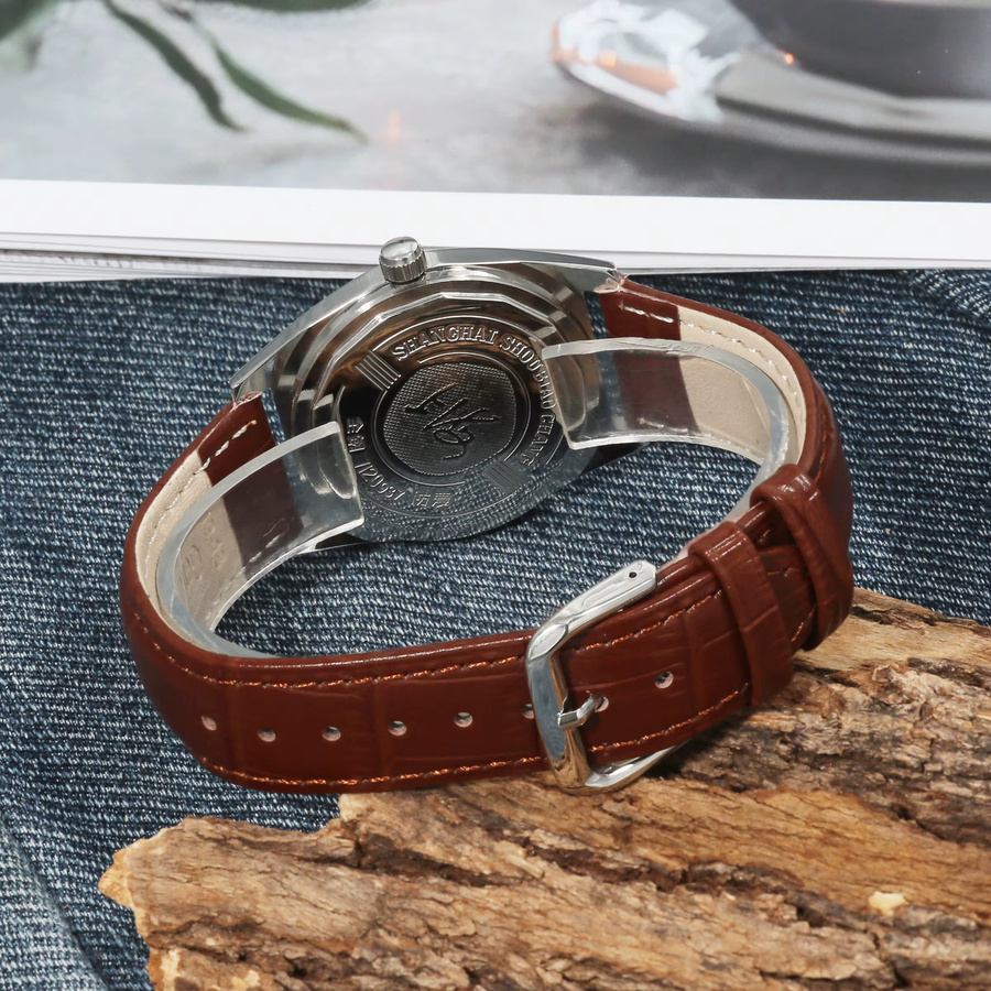 HEIMDALLR Armbanduhr, Handaufzug, Edelstahl, 36 mm, Blau, Herren - Bild 6