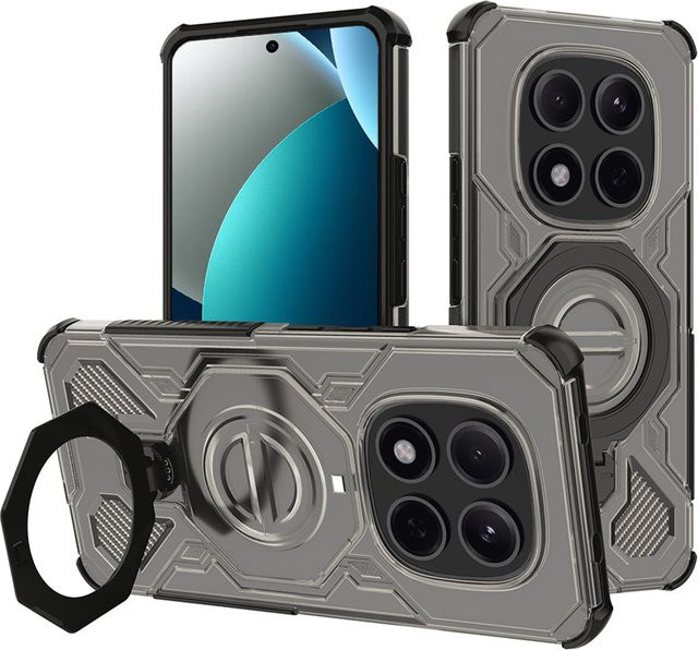 Techsuit Carbon Shield Pro Schutzhülle für Xiaomi Redmi Note 15 Pro 5G in Rauchfarben - Bild 1