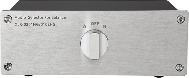 ERISU AUDIO XLR Audio Source Signal Switch Box Manuelle Passive Hi-Fi Lossless Splitter Box 1 in 2 Out / 2 in 1 Out - Bild 1