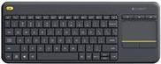 Logitech K400 Plus Wireless Touch Keyboard in Schwarz mit QWERTZ-Layout - Bild 1