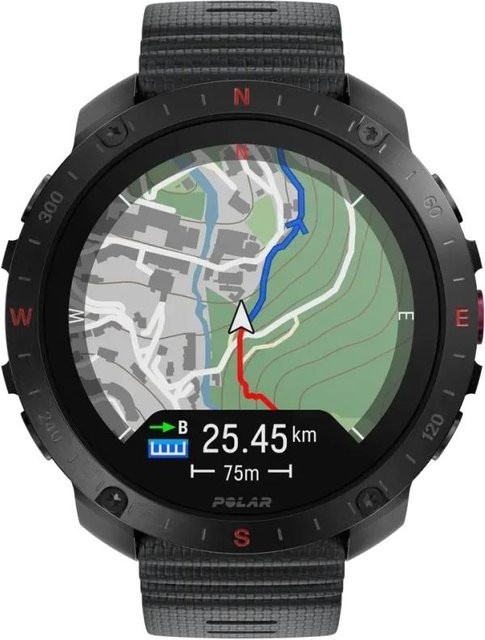 Polar Smartwatch, Schwarz, Saphirglas, Edelstahl, GPS, Unisex - Bild 1