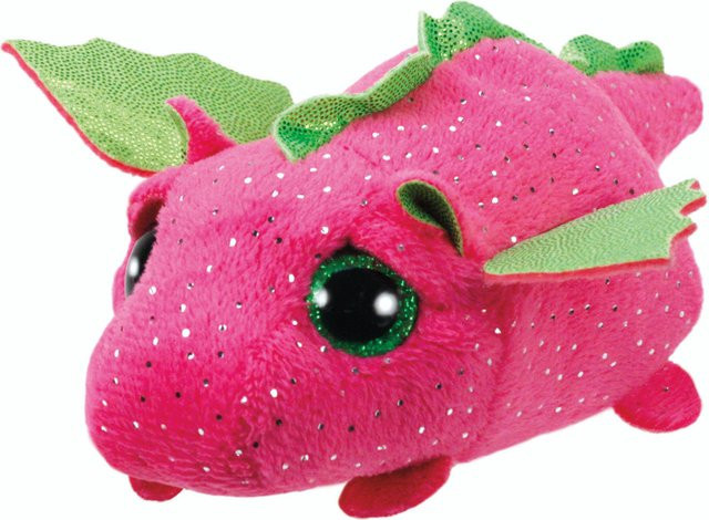 Ty Glubschi Darby Drache, Plüschtier, pink, 10cm - Bild 1