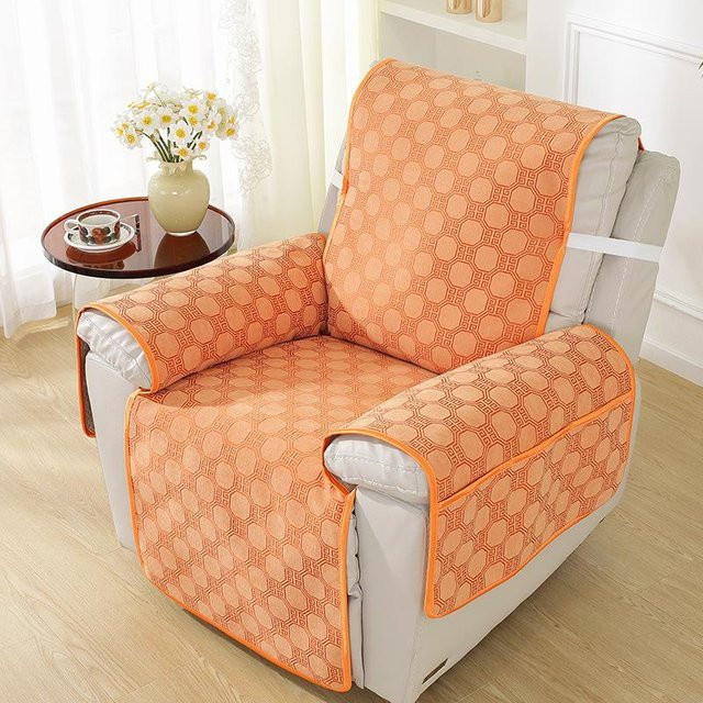 BC-Warm Home Liegesofa Kissen mit abnehmbarem Stoffbezug in Beige, Karo-Design, Breite: 60 cm, Länge: 220 cm - Bild 1