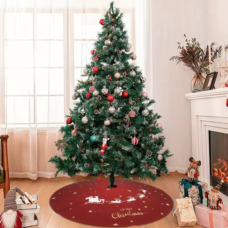 VIKAMA Weihnachtsbaum-Deko mit Rentier und Weihnachtsmann in Rot und Weiß - Bild 2