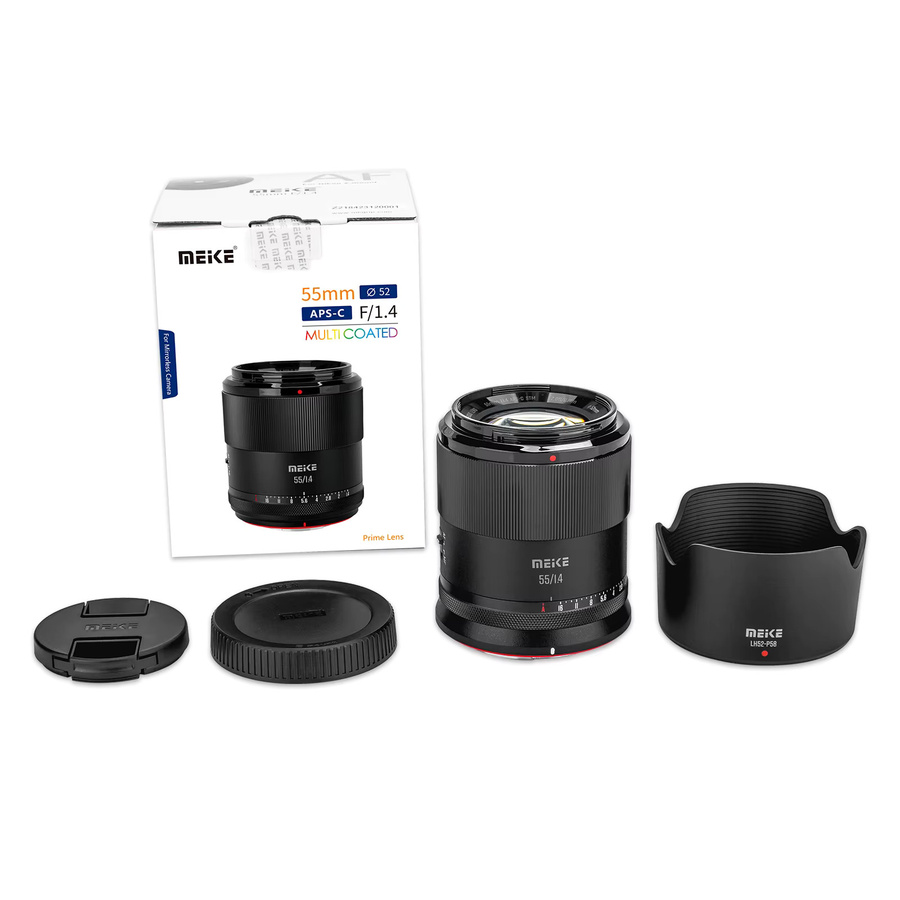 Meike 55mm F1.4 APS-C Autofokus-Porträtobjektiv für Sony E, Fuji X und Nikon Z-Mount in Schwarz - Bild 4