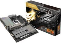 Sapphire NITRO+ X870E-A WIFI7 Mainboard AM5 DDR5 PCIe 5.0 ATX in Schwarz und Silber - Bild 1