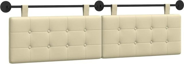 vidaXL Wandmontiertes Polsterpaneel aus Kunstleder in Beige mit geometrischem Design, B/H: 190 x 55 cm - Bild 1