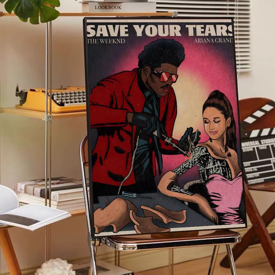 The Weeknd Comic Poster als Kunstmalerei aus Papier für dein Wohnzimmer, Schlafzimmer oder Café - Bild 6