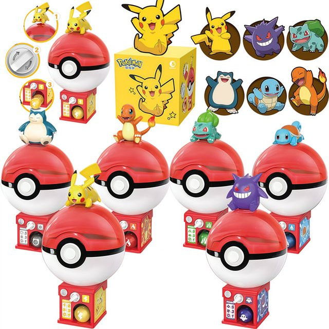 Pokémon Pikachu Schiggy Charmander Gengar Bulbasaur Snorlax, Actionfigur, Einzelfigur - Bild 1