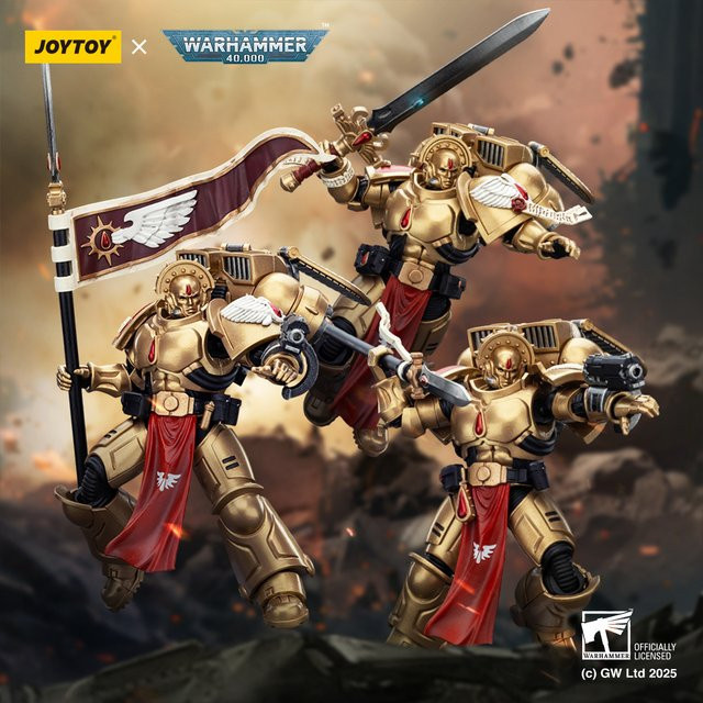 JOYTOY Warhammer 40k Blood Angels Sanguinary Guard, Actionfigur, 1/18 - Bild 1