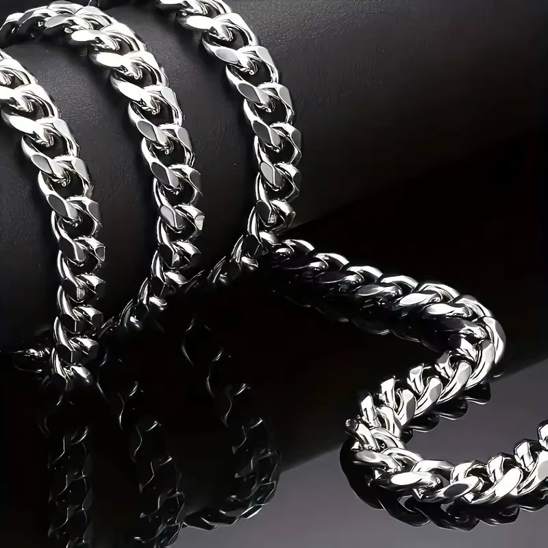 Halskette Edelstahl, Silber, Unisex - Bild 5