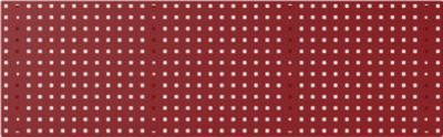 Bott Lochplatte Perfo L aus Stahlblech, purpurrot RAL 3004, Lochgröße 9,2 x 9,2 mm, B: 148,6 cm, T: 1,3 cm, H: 45,7 cm - Bild 1