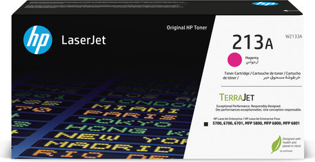 HP 213A Magenta Original LaserJet Tonerpatrone W2133A für Color LaserJet Enterprise 5700dn, 6700dn und MFP 5800dn, 6800dn - Bild 1