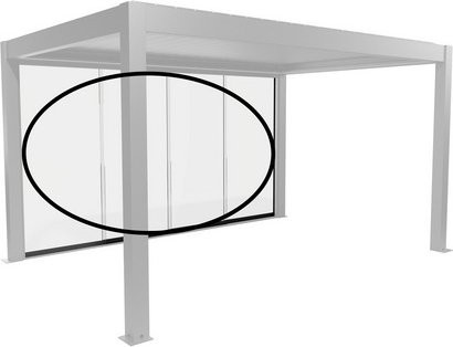 BIOHORT Pergola-Glasschiebetür in Dunkelgrau-Metallic mit B/H/T: 420 x 234,9 x 9 cm - Bild 1