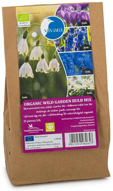 Bio-Blumenzwiebelmix Wilder Garten von PuurBio, 25 Stück - Bild 1