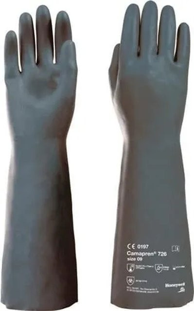 Honeywell Camapren 726 Chemiehandschuh Schwarz Größe 9 EN 388 EN 374-1 PSA III - Bild 2