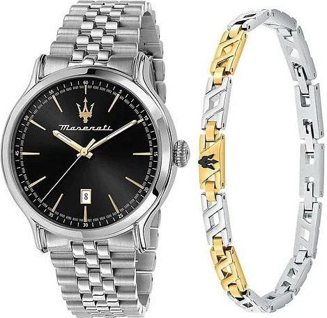 Maserati Armbanduhr Edelstahl, Quarz, Schwarz, 42 mm, Herren - Bild 1